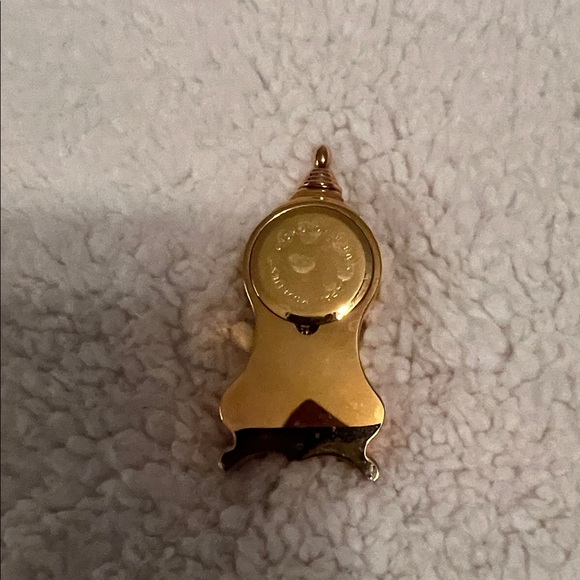 Gold Vintage Style Miniature Clock - Picture 2 of 3